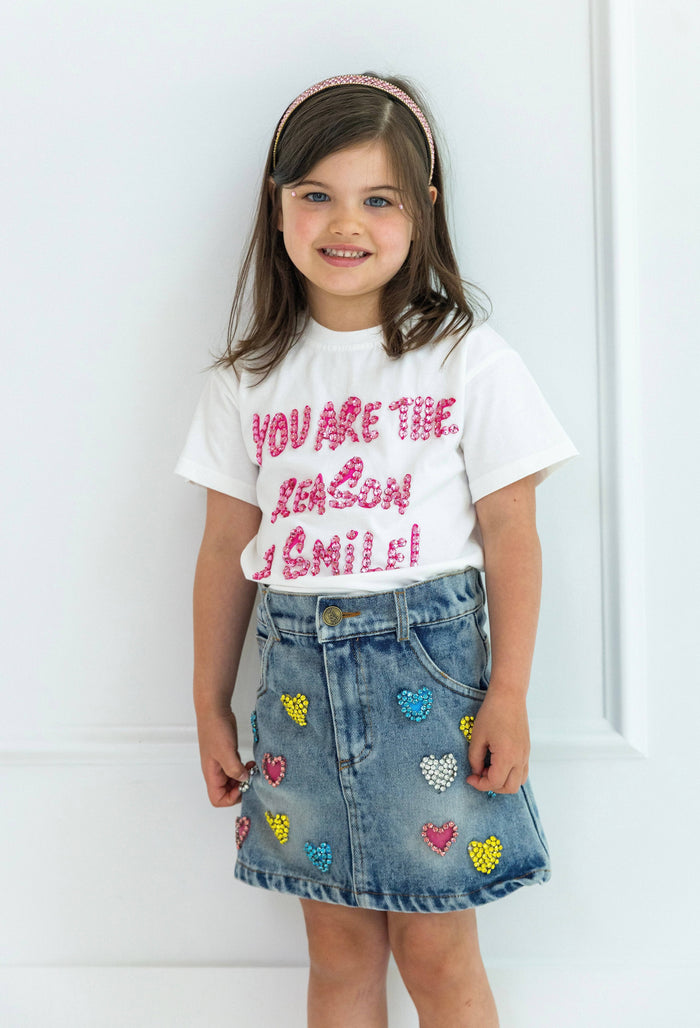 Lola + The Boys Tops You Are The Reason I Smile T-shirt