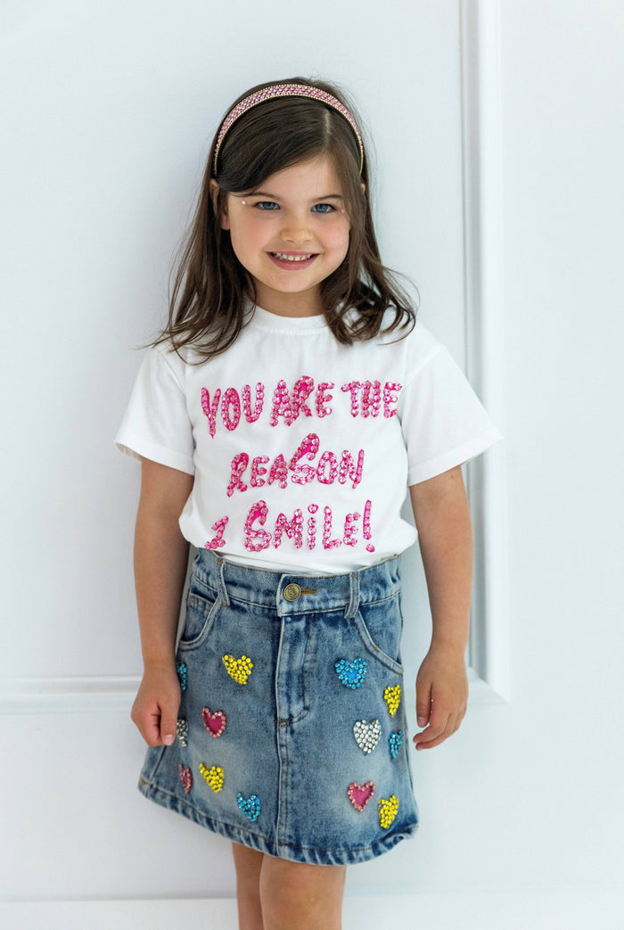 Lola + The Boys Tops You Are The Reason I Smile T-shirt