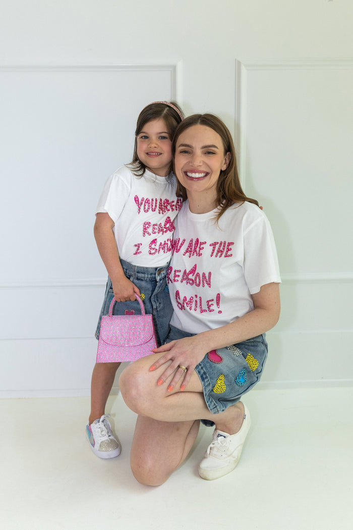 Lola + The Boys Tops You Are The Reason I Smile T-shirt