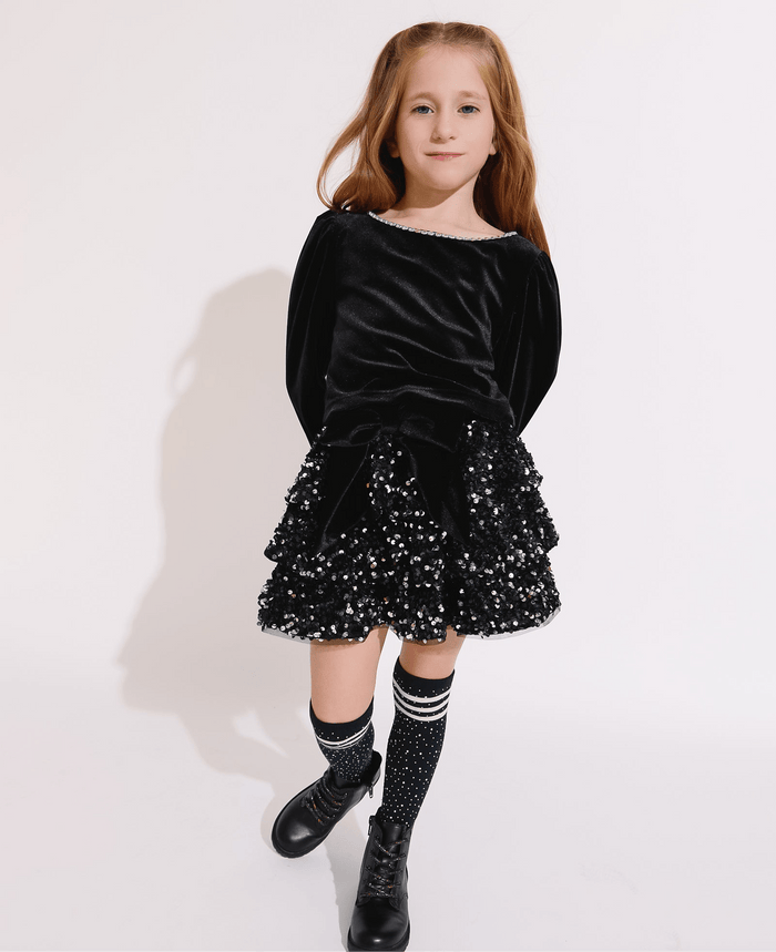 Lola + The Boys Velvet Bow Party Set