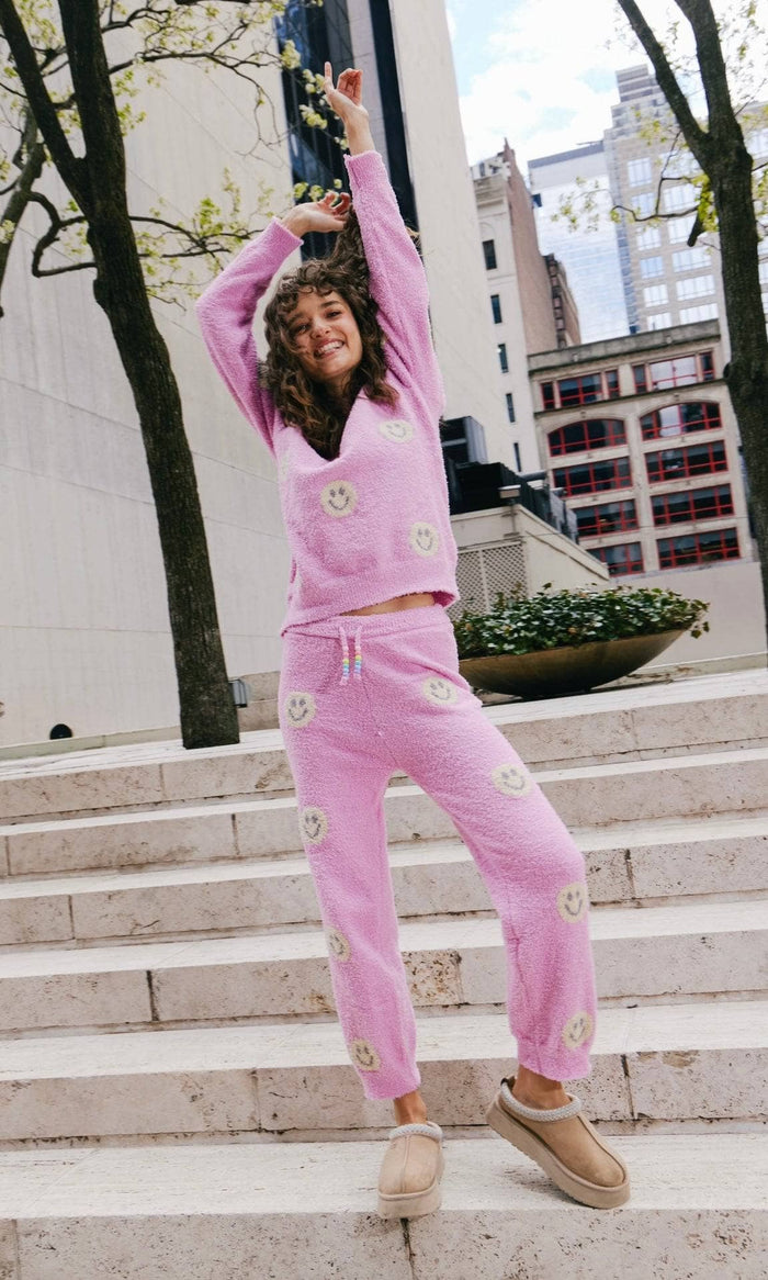 exclude-archive Womens Women’s Pinky Fuzzy Smiley Emoji Set