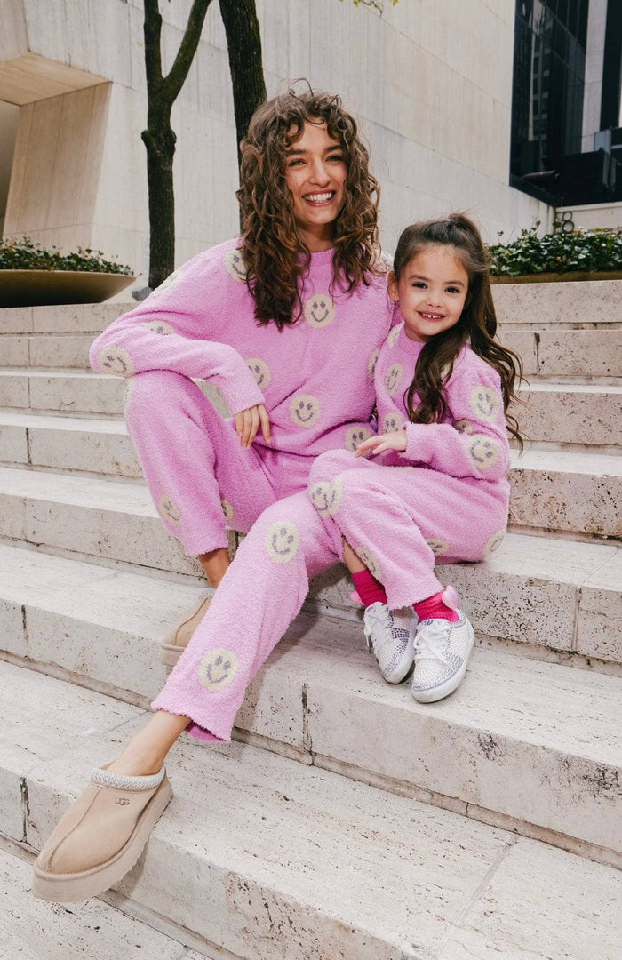 exclude-archive Womens Women’s Pinky Fuzzy Smiley Emoji Set