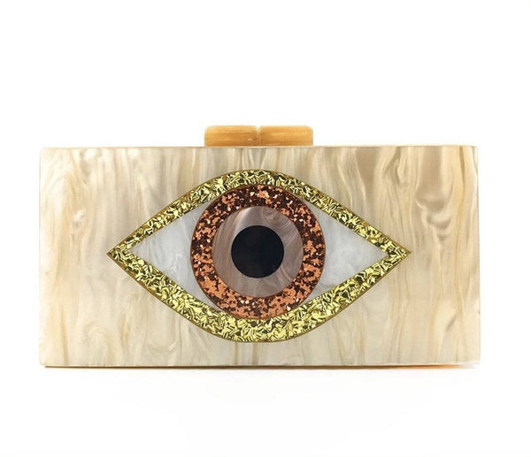 Evil eye acrylic on sale clutch