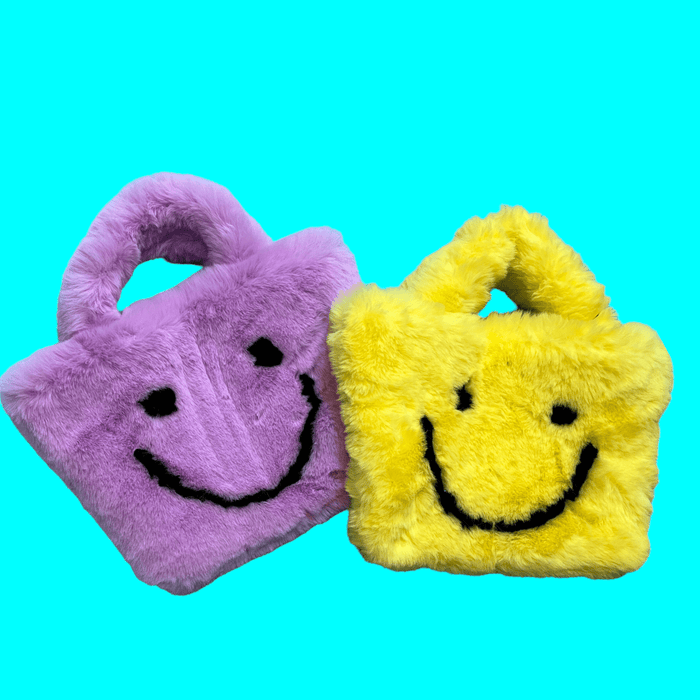 Lola + The Boys Accessories Fuzzy Smiley Purse