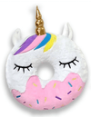 Lola + The Boys Accessories Unicorn Donut Plush Pillow