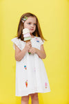 Lola + The Boys All About Beaded Ice Cream Ruffle Dress