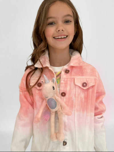 Lola & The Boys Coats & Jackets 3D Unicorn Bestie Denim Jacket