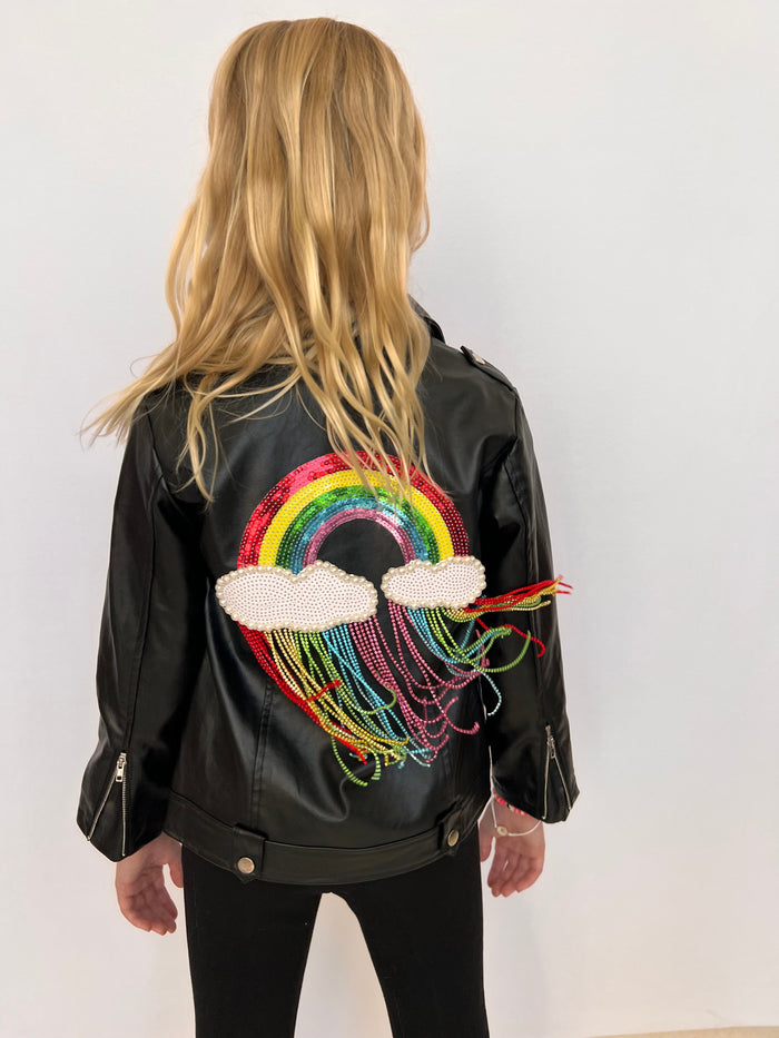 Lola + The Boys Crystal Rain Leather Jacket- PREORDER Ships 9/30