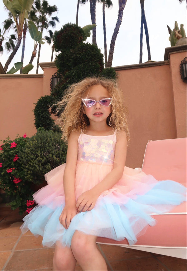 pink and blue tutu dress Paillette Ombre Dress, 8 Free People Holiday is Color:Scurry Along This dress from Lola wedding dresses romantic