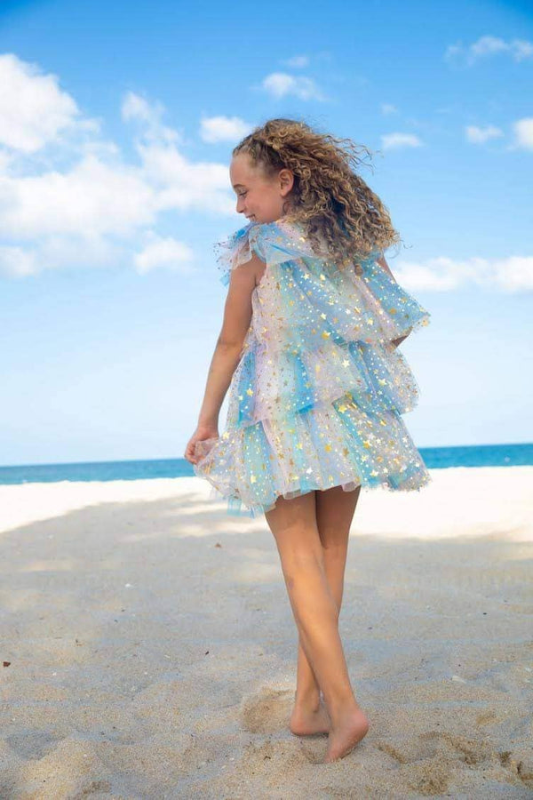 lola and the boys holiday dress Lola + The Boys Pastel Stars Dress, 1