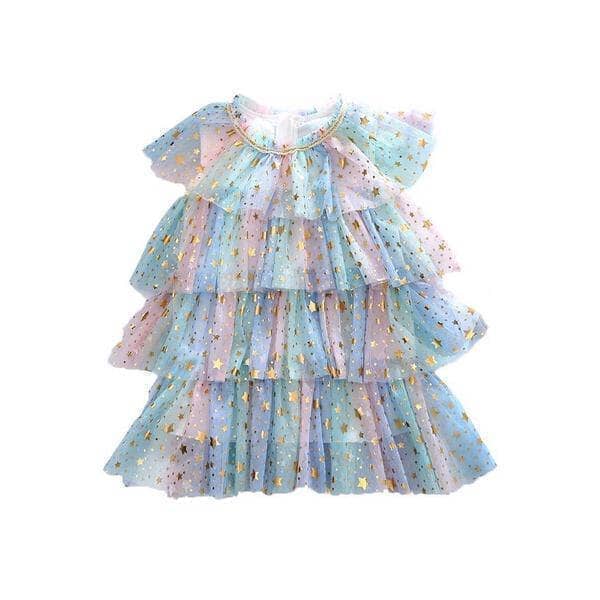 Lola + The Boys Dress Pastel Stars Dress Preorder ships 8/17