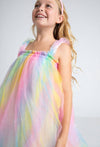 Lola + The Boys Dress Sunset Rainbow Tulle Dress
