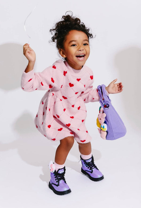 Lola + The Boys Sweetheart Sweater Dress, White / 6/7 Lola + The Boys Sweetheart Sweater Dress, White / 6/7