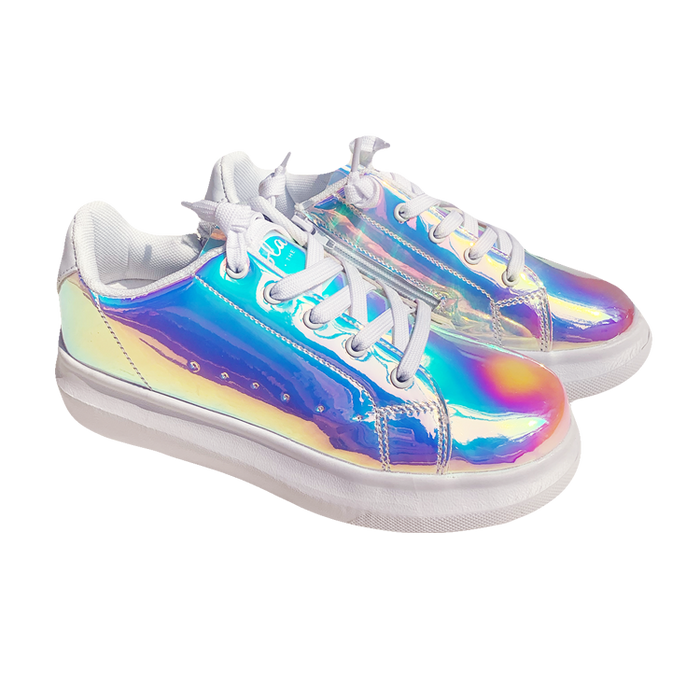 Lola + The Boys Footwear Hologram magic Sneaker