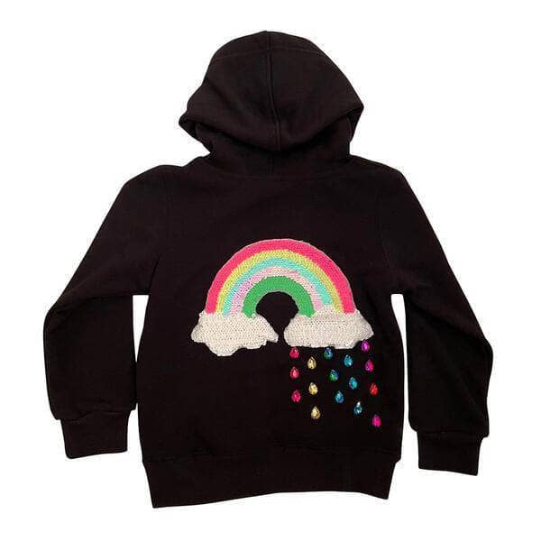 Black rainbow online hoodie