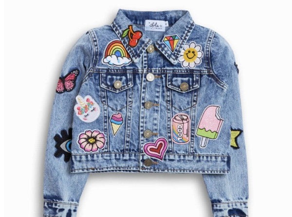 All About The Patch Crop Denim Jacket | Lola and The Boys
