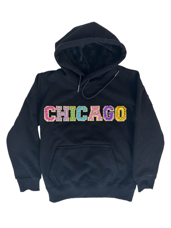 Rainbow letter hoodie sales