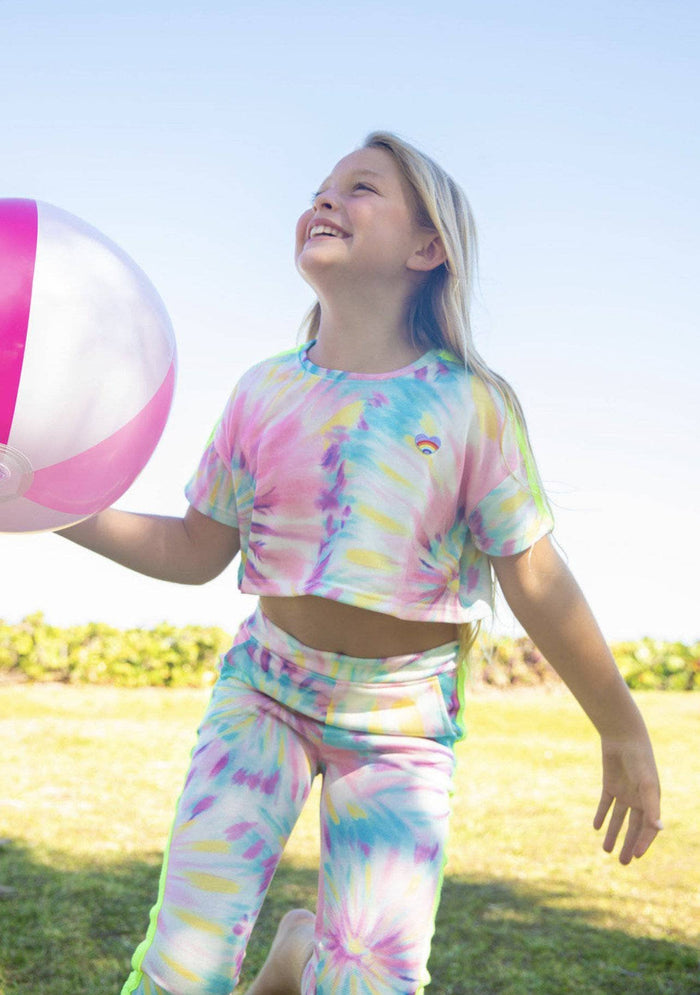 Lola + The Boys Set Tie Dye Cropped Set