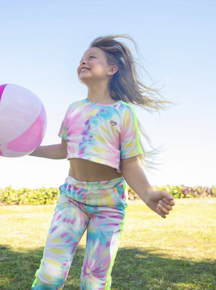 Lola + The Boys Set Tie Dye Cropped Set