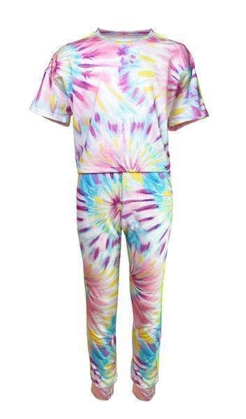 Lola + The Boys Set 2 Tie Dye Cropped Set