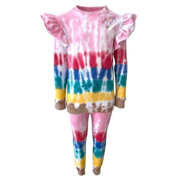 Lola + The Boys Rainbow Tie Dye Chicago Hoodie, 2