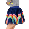 Lola & The Boys Skirts Navy / 1 Rainbow Sequin Tutu