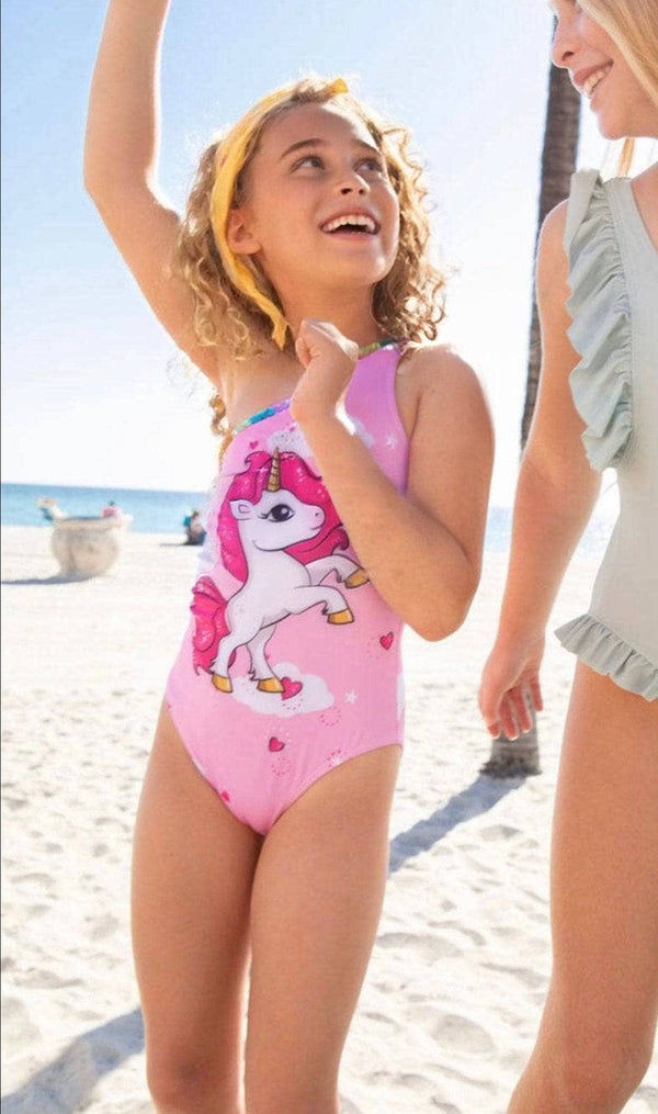 Unicorn Hearts One Shoulder