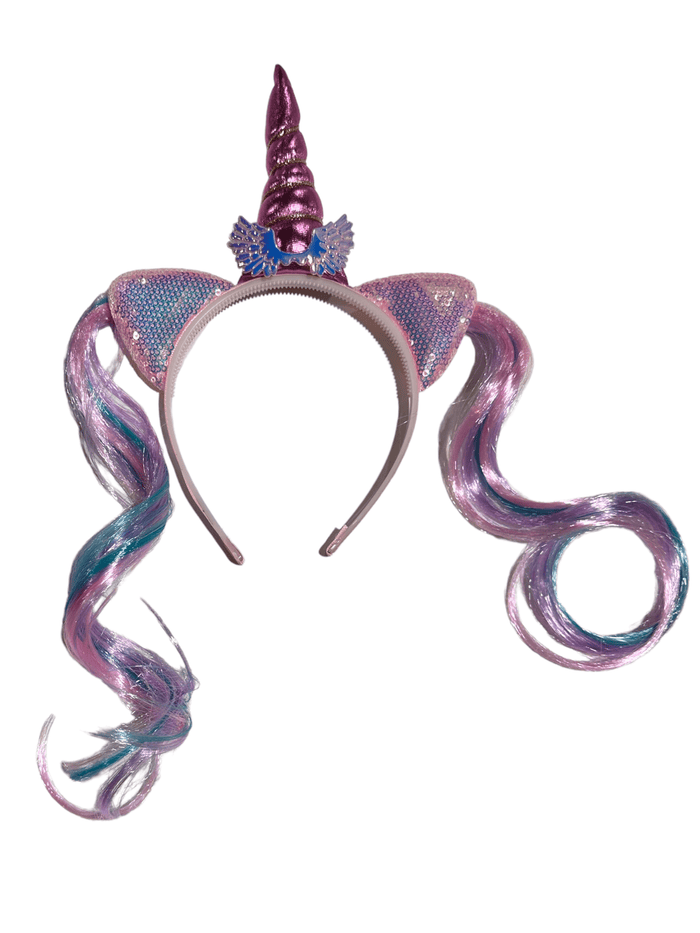 Lola + The Boys Unicorn Glitter Hair Headband