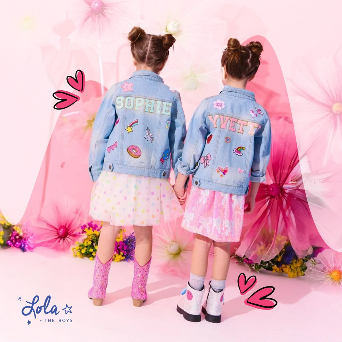 BFF style ideas and International Day of Friendship outfits for kids wearing matching clothes from Lola and the Boy