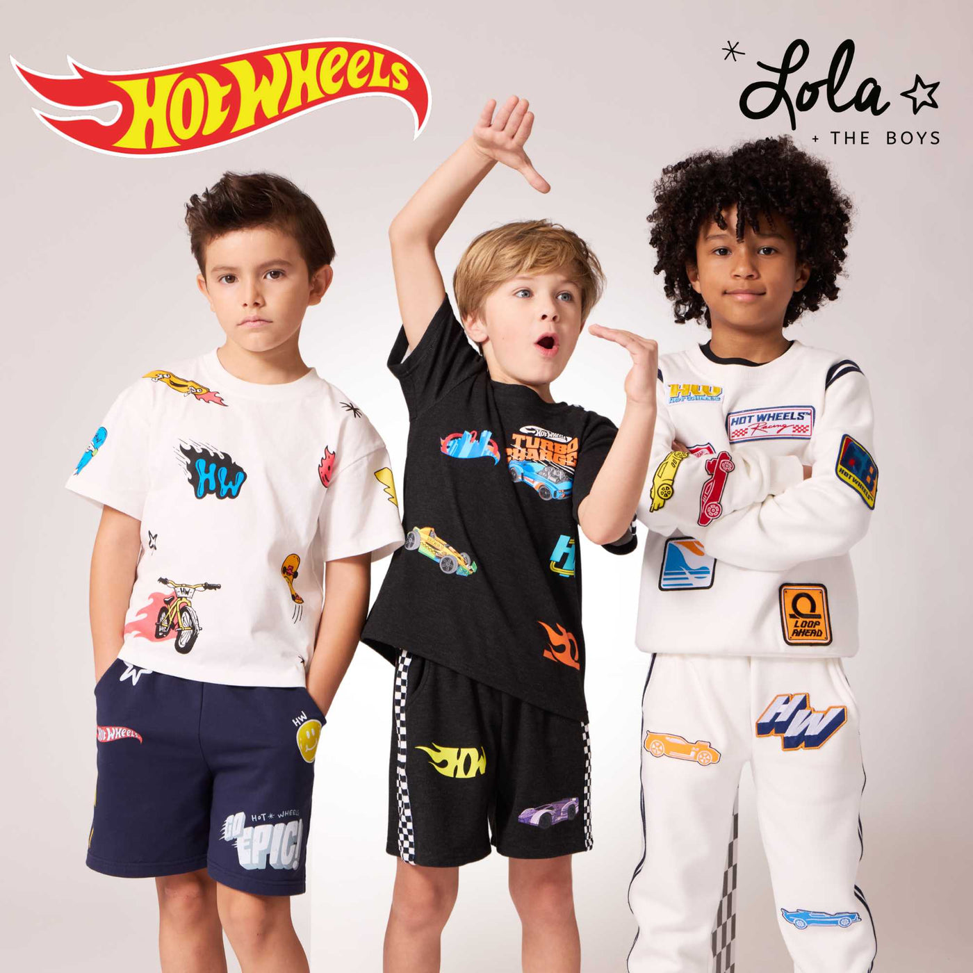 Kids' racing party outfit ideas featuring colorful race-inspired clothing for birthday celebrations and special events.