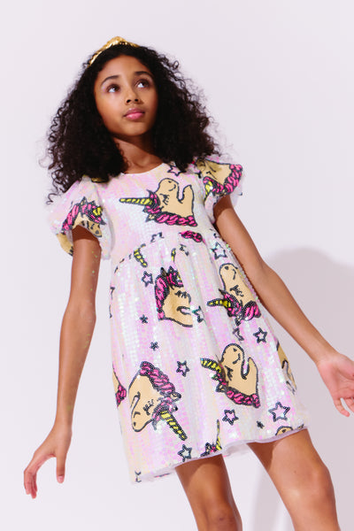 Unicorn Lovers Sequin Dress