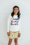 Happy Everything Tinsel Sweater