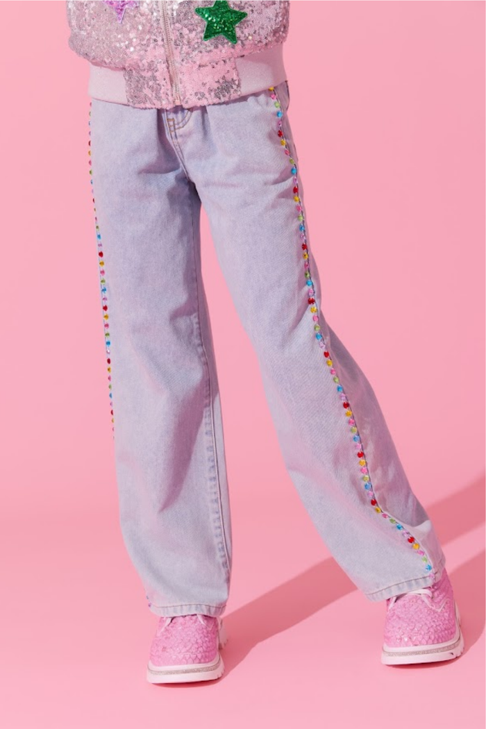 Rainbow Gem Stripe Jeans