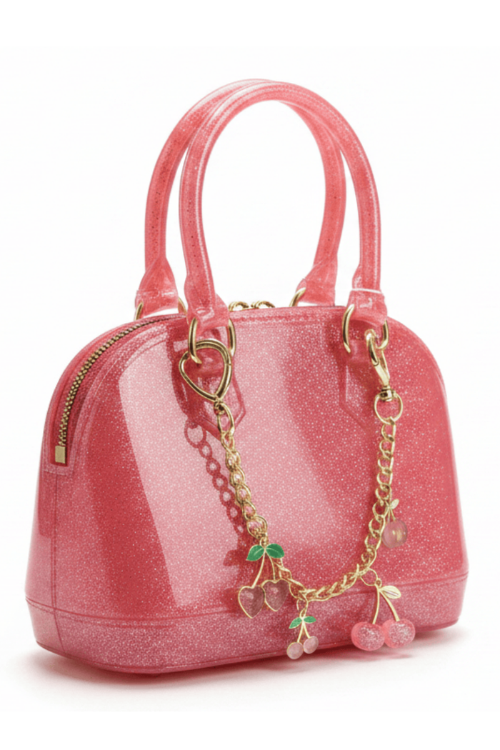 Cute Cherry Charms Jelly Purse