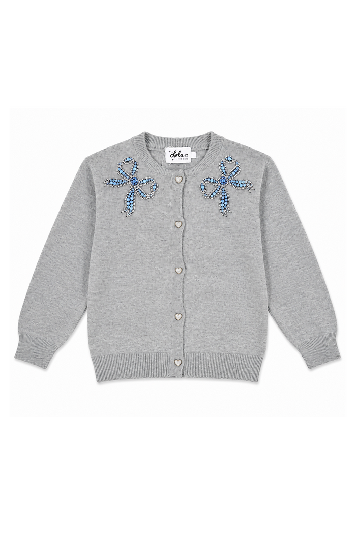 Blue Gems Bow Cardigan