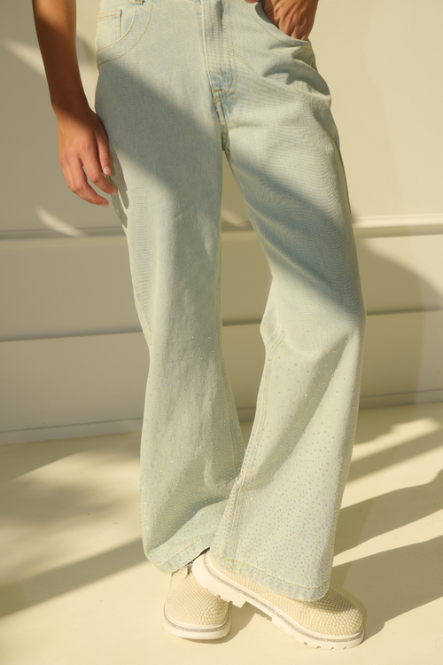 Crystal Cascade Jeans