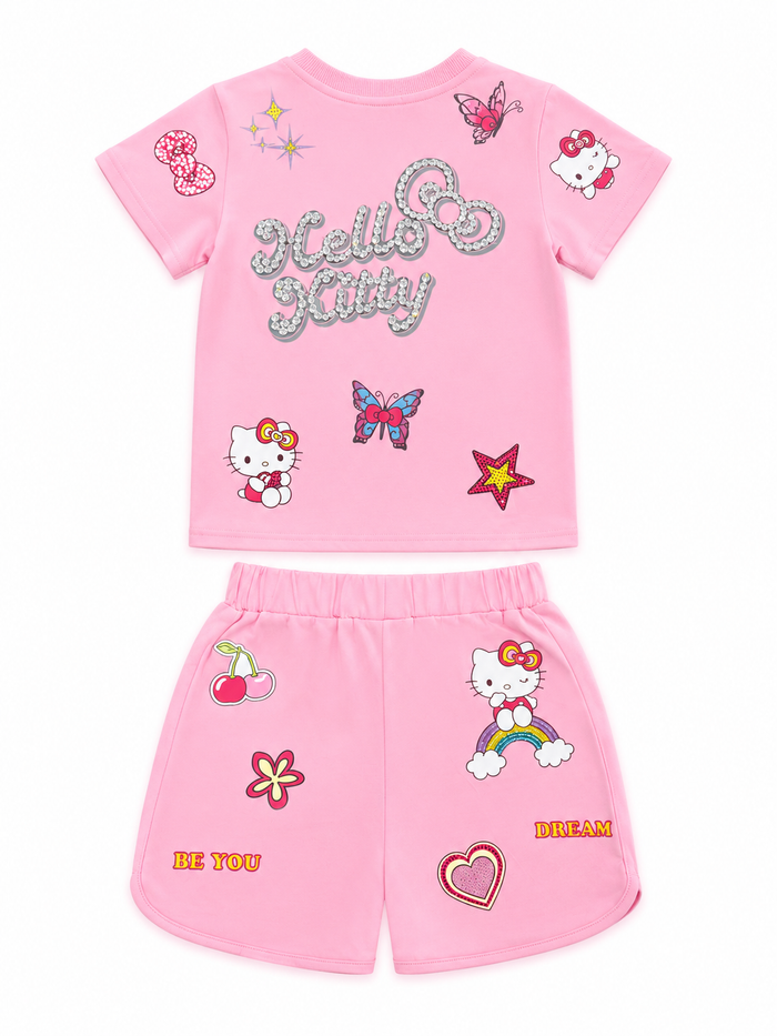 Hello Kitty® Pink Sparkle Vibes Short Set