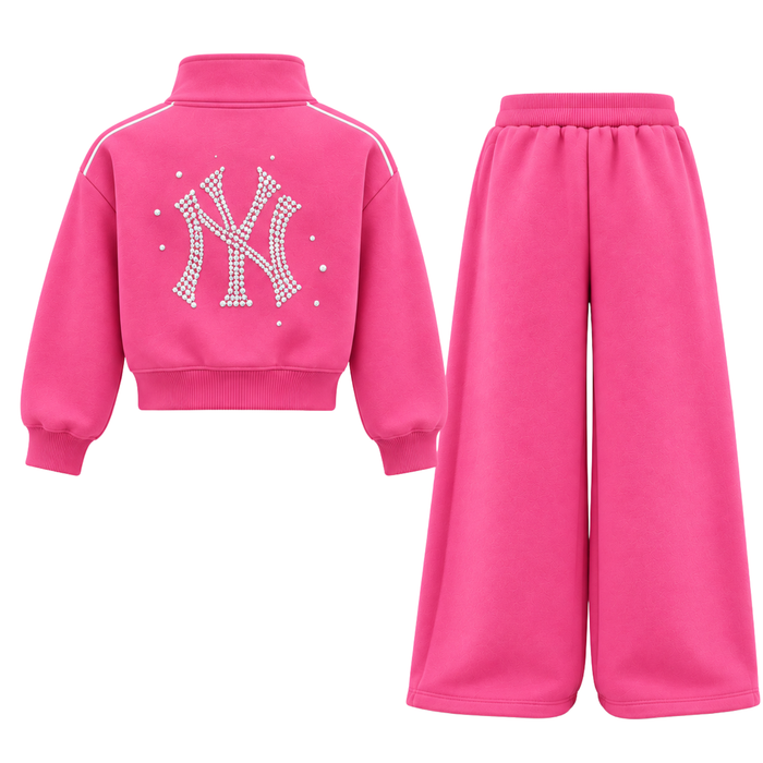 Yankees Crystal Quarter Zip Set