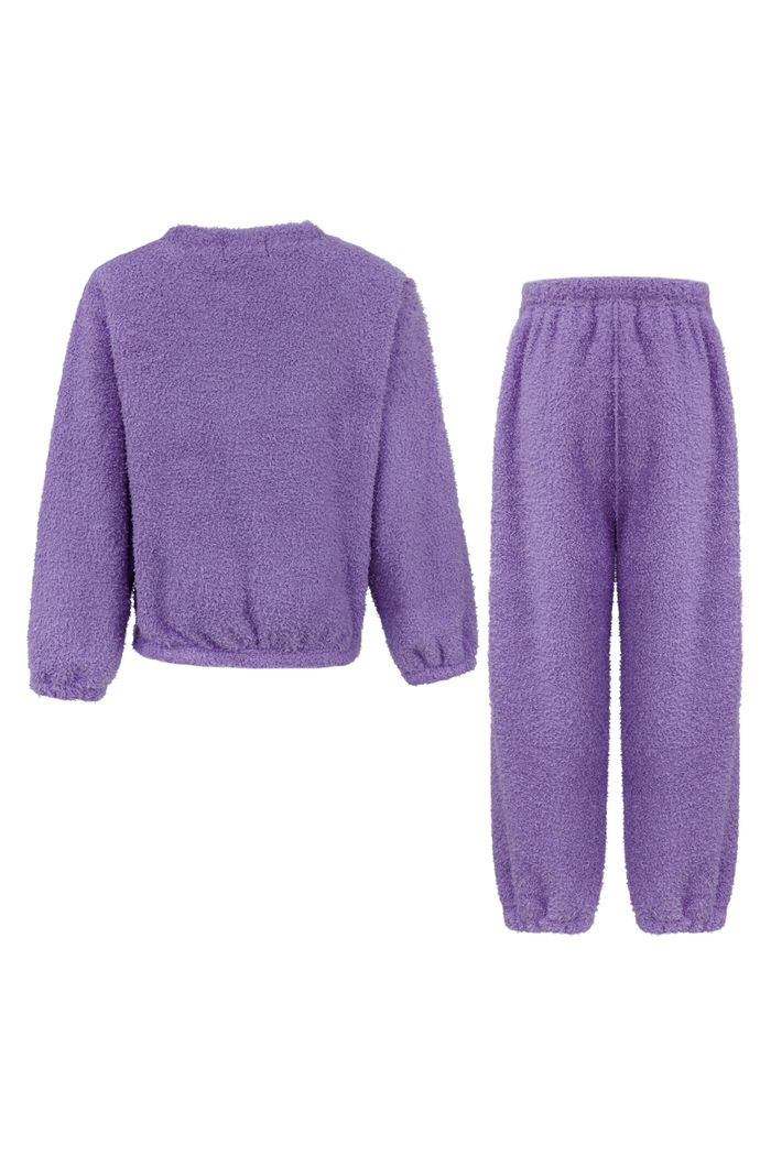 Bright Smiley Fuzzy Set Lavender