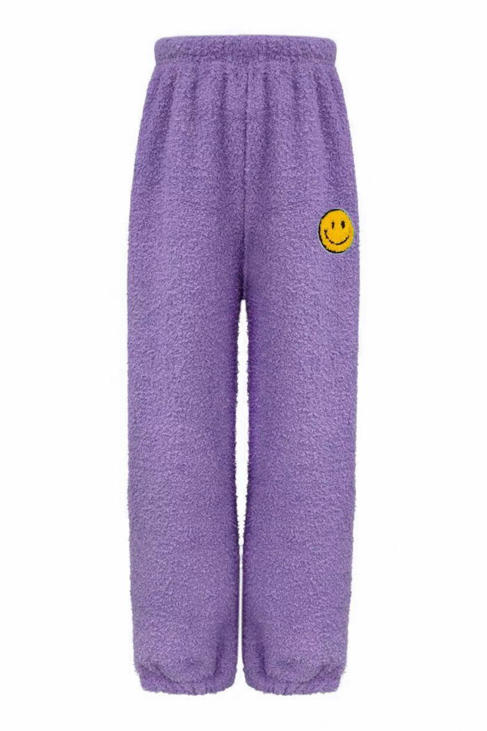 Bright Smiley Fuzzy Set Lavender
