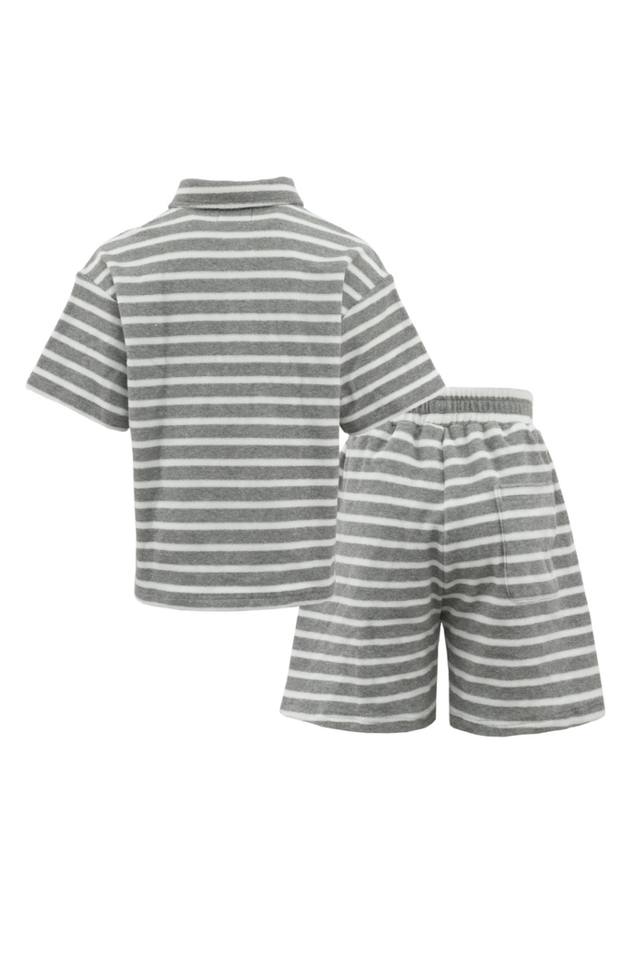 Striped Terry Cloth Set