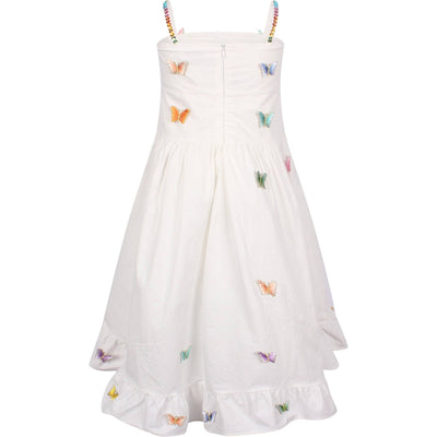 Lola + The Boys 3D Rainbow Butterfly High Low Dress
