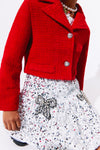 Scarlet Shimmer Bow Jacket