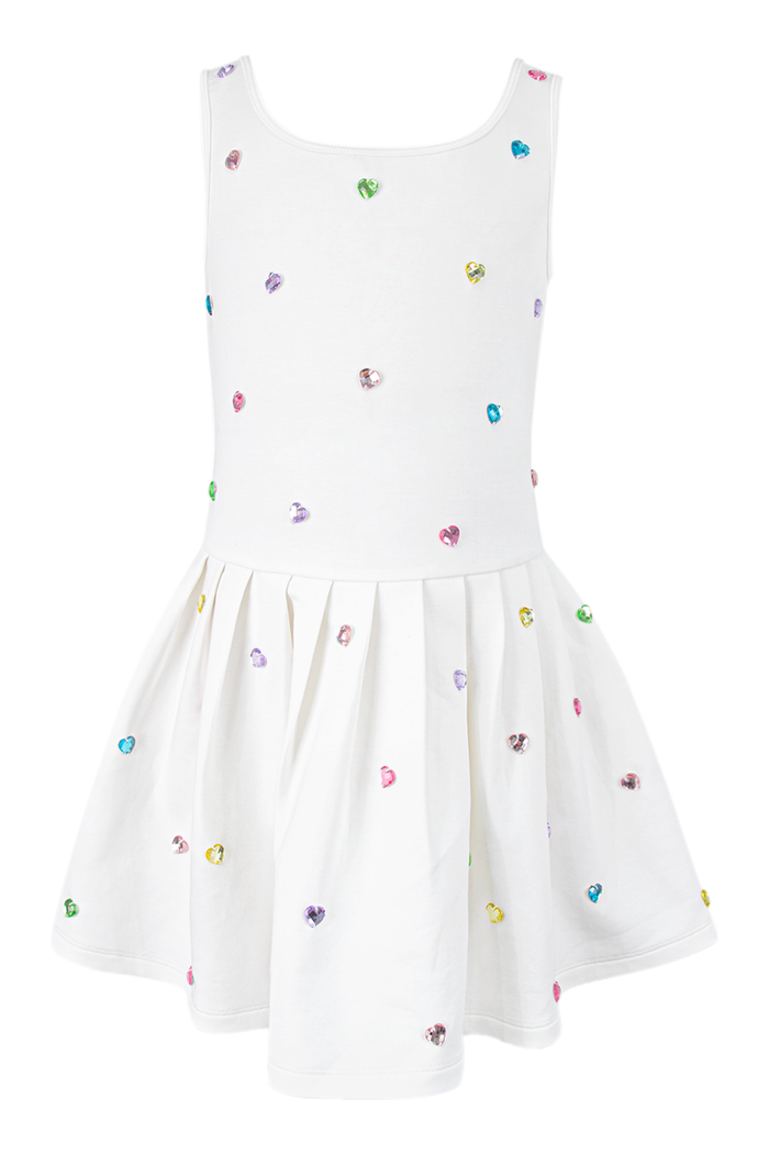 Rainbow Heart Tennis Dress