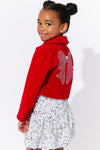 Scarlet Shimmer Bow Jacket