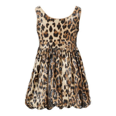 Sequin Leopard Bubble Dress