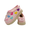 Candy Heart Sherpa Booties