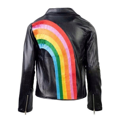 Happy Rainbow Vegan Leather