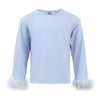 Blue Feather Long Sleeve