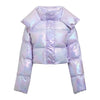 Lavender Shiny Hologram Puffer